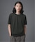 シルケットポンチ クルーネック半袖Tシャツ
