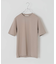 シルケットポンチ クルーネック半袖Tシャツ