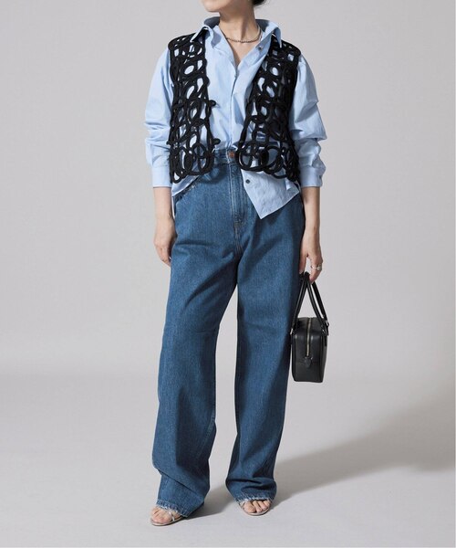 IENA LA BOUCLE オールオーバーコードエンブベスト｜ベーセーストック