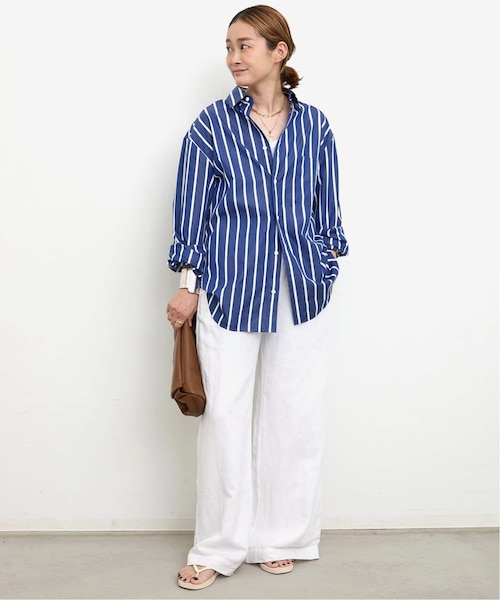 未使用☆ MATTEAU マトー ストライプシャツ 1 MATTEAU/マトー】CLASSIC STRIPE SHIRT｜ベーセーストックの