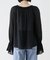 COTTON VOIL GATHERED ブラウス