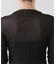 HAKUJI/ハクジ Sheer rib BN PO カットソー H232482