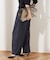 ウールトリコチン ワイドパンツ