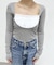 シフォンドッキングカットトップス