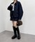 ウエストリボンデニムミニスカート