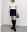 ウエストリボンデニムミニスカート