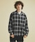 OMBRE CHECK / オープンカラーシャツ