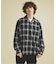 OMBRE CHECK / オープンカラーシャツ