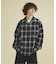 OMBRE CHECK / オープンカラーシャツ
