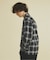 OMBRE CHECK / オープンカラーシャツ