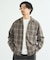 OMBRE CHECK / オープンカラーシャツ