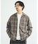 OMBRE CHECK / オープンカラーシャツ