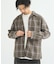 OMBRE CHECK / オープンカラーシャツ