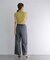 ベロアノースリーブニット