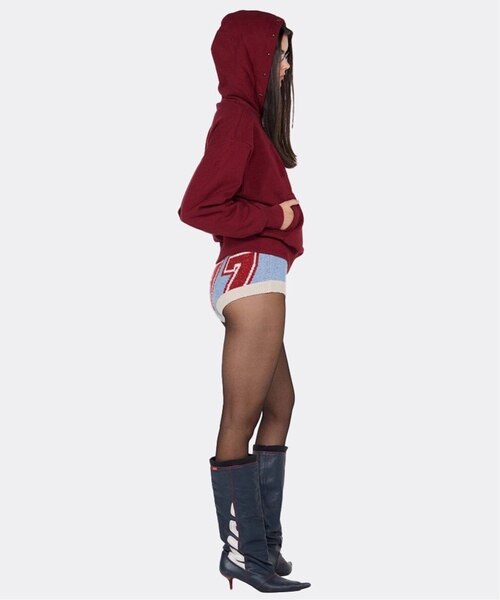 SCULPTOR/スカルプター】 Mary Acid Peel Hoodie SL006476BW