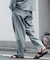 ”イージーケア” TECH LINEN COOLMAX(R) スラックス（セットアップ着用可）