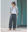 DOTS ガーメント ダイ オーバー パンツ