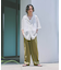 DOTS ガーメント ダイ オーバー パンツ