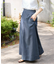 Aラインデニムスカート