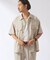 ”イージーケア” TECH LINEN COOLMAX(R) CPO シャツ（セットアップ着用可）