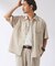 ”イージーケア” TECH LINEN COOLMAX(R) CPO シャツ（セットアップ着用可）