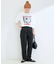 手洗い可 / ドットフロッキースティックパンツ