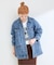 《追加》ウォッシャブル / DU JOUR/デュ ジュール RIDING JEAN JACKET
