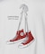 【CONVERSE / コンバース】 別注 裏毛シューズグラフィック クルースウェット