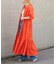 リネンレーヨンティアードワンピース