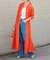 リネンレーヨンティアードワンピース