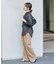 ストライプクロスラフパンツ