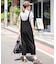 《WEB限定/追加》ジャージジャンパースカート×5分袖 Tシャツセット