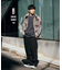 バックブラッシュ ワッフル クルーネック L/S
