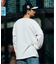 バックブラッシュ ワッフル クルーネック L/S