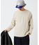 バックブラッシュ ワッフル クルーネック L/S