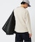 バックブラッシュ ワッフル クルーネック L/S
