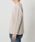 バックブラッシュ ワッフル クルーネック L/S