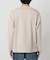バックブラッシュ ワッフル クルーネック L/S
