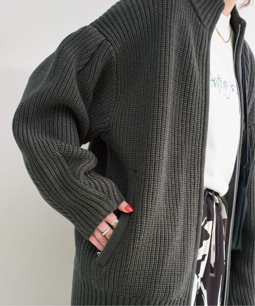 ウォッシャブル / 畦ジップカーディガン｜ベーセーストックの