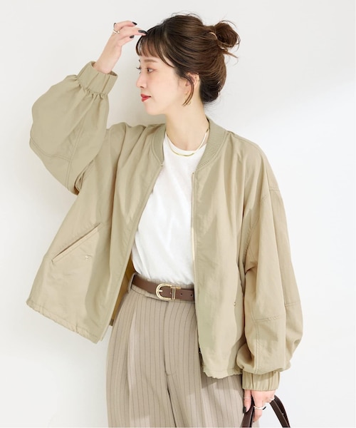【新品，未使用45%off✨】R&D.M.CO-ノースリーブブルゾン ベージュ セール】ウォッシャブルジップアップブルゾン（ブルゾン）｜NOLLEY'S