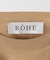 ROHE/ロヘ Crew neck with open armholeニット