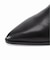 GRISE5.5cmレザーポインテッドワイドシャフトロングブーツ
