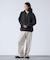 【ANTS & ELEPHANTS】ジップ ワッフルヘンリーネックスウェット