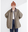【Deux Allures/ドゥ アリュール】レザーカラー ショートブルゾン