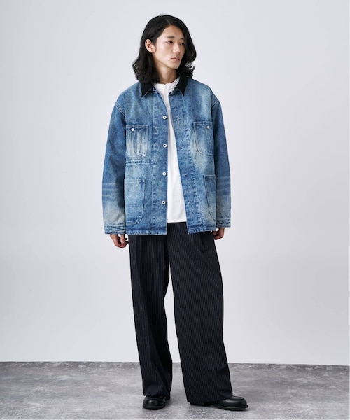 14oz フェード加工デニムカバーオール｜ベーセーストックの