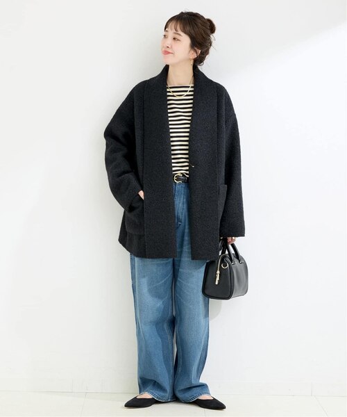 ブークレージャージ着流しコート｜ベーセーストックのアウトレット通販