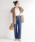 ウォッシャブル / DU JOUR/デュ ジュール NEW M-RISE TAPER JEAN