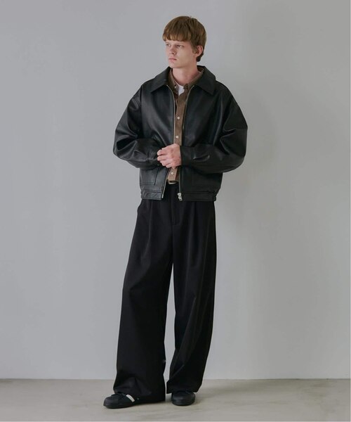 OSKR別注 シンセティックレザーショートブルゾン｜ベーセーストックの