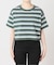 マルチボーダークロップドTEE