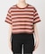 マルチボーダークロップドTEE